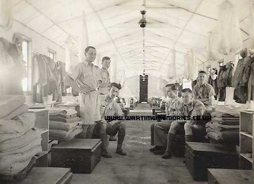 Joseph Charles Westwood on the far right. Hut 15 Kasfareet 28th May 1942